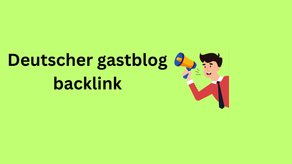 Deutscher gastblog backlink